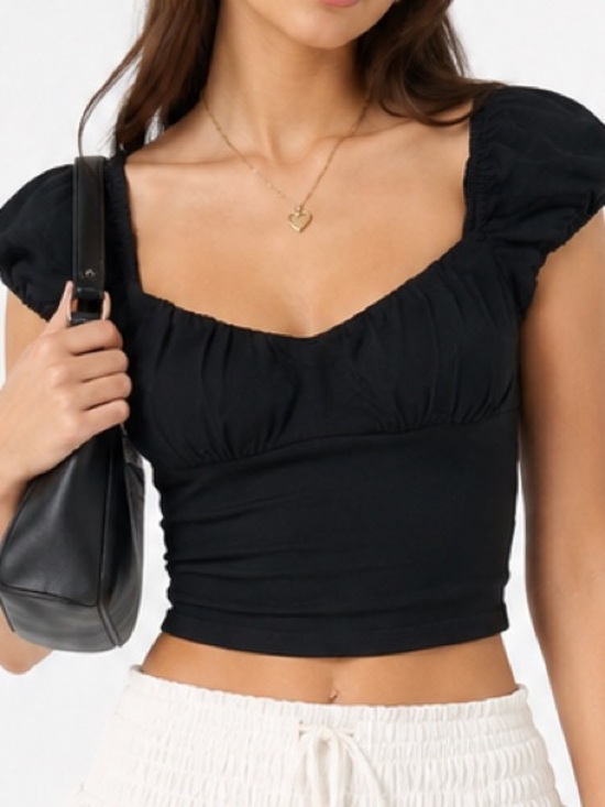 Hollister Tops - Hollister scoop neck ruched bust top